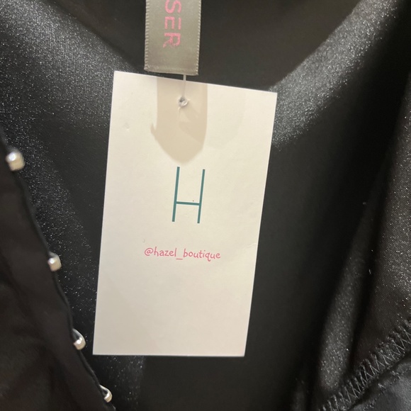 NWT HAZEL BOUTIQUE Black Mini Dress sz Small - Picture 10 of 10